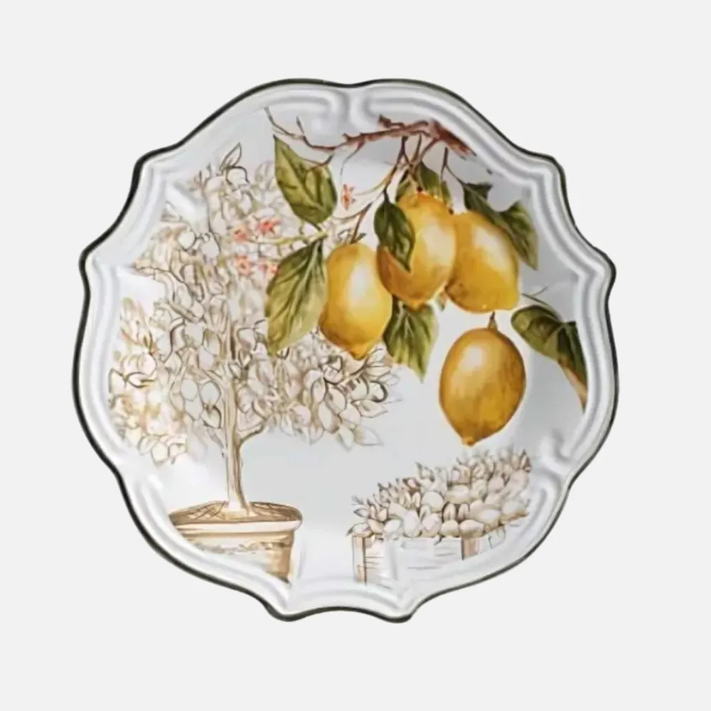 Prato Raso Coleção Toscana Limão Siciliano Scalla 6 Un