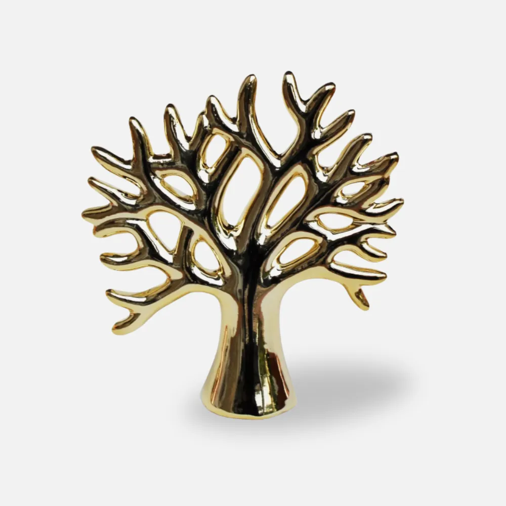 Arvore Da Vida Decorativa Estatua Em Cerâmica 16x15cm